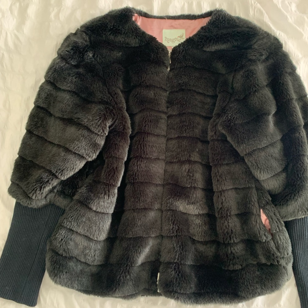 Magpie Faux Fur Jacket
